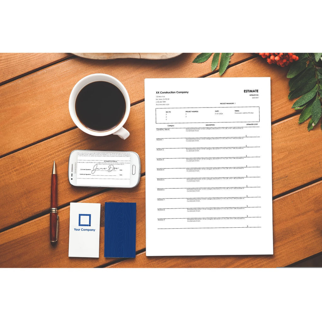 Construction Estimate Calculator Pro Subcontractor Edition, Digital Printable Estimate Builder Template, Any Trade Estimate Spreadsheet