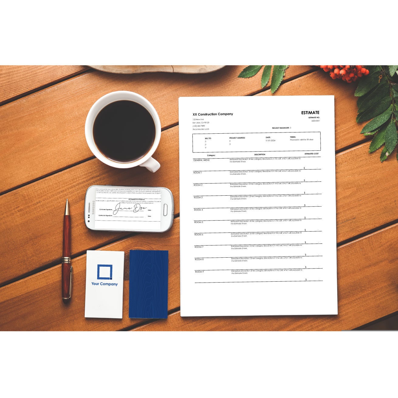 Construction Estimate Calculator Pro Subcontractor Edition, Digital Printable Estimate Builder Template, Any Trade Estimate Spreadsheet