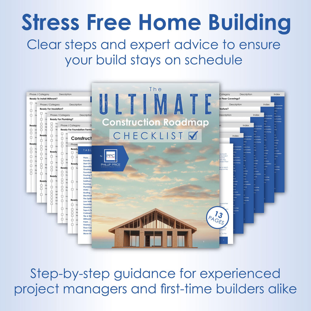 Ultimate Construction Roadmap Checklist – Step-by-Step Guide for First-Time Home Builders & Project Managers | Digital PDF and Print Ready