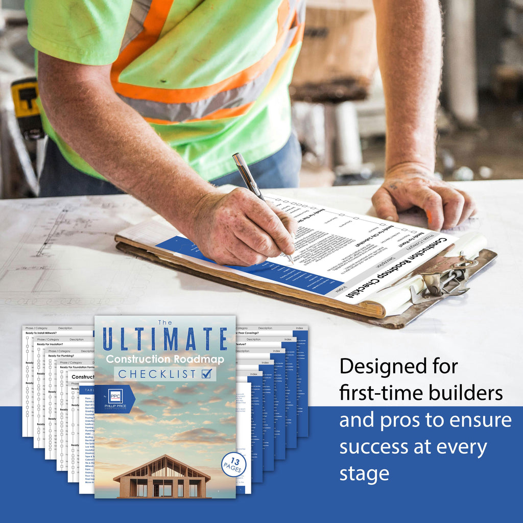 Ultimate Construction Roadmap Checklist – Step-by-Step Guide for First-Time Home Builders & Project Managers | Digital PDF and Print Ready